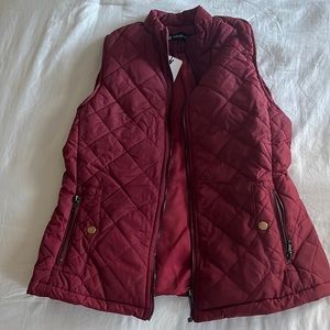 NWT maroon vest